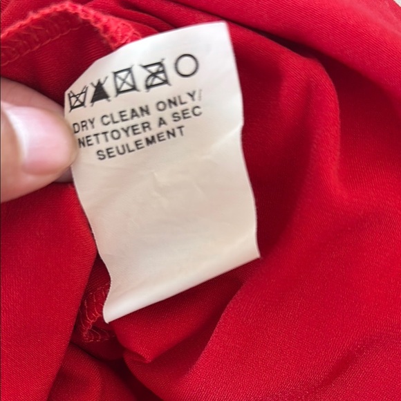 $240 NWT ABS by Allen Schwartz Lace Red Flutter Sleeve Pencil Dress 0133 - Picture 13 of 13